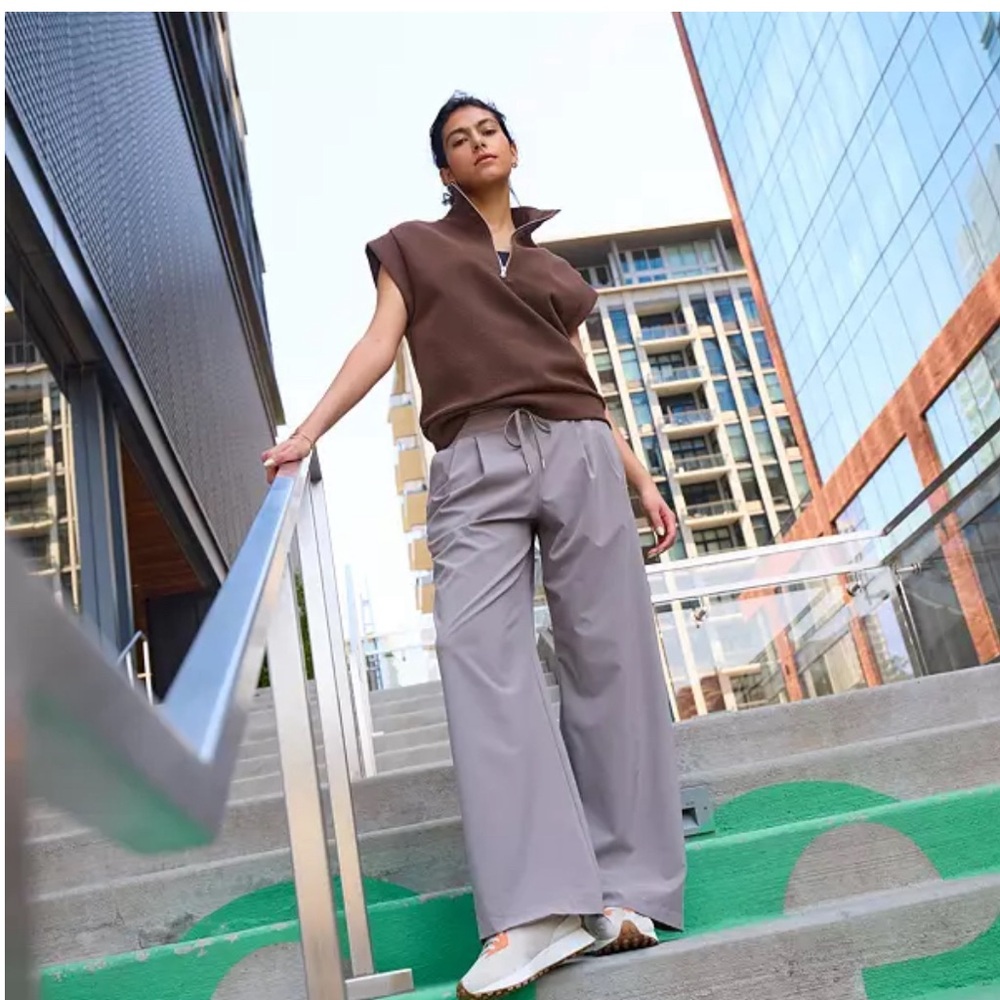 CALIA Women's Ottoman Sleeveless 1/4 Zip Shirt